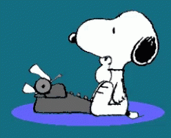Image result for snoopy thinking gif