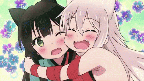 hug neko gif hug neko girl discover share gifs