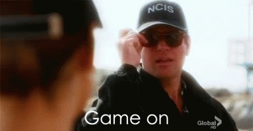 NCIS man saying 'game on!' gif.