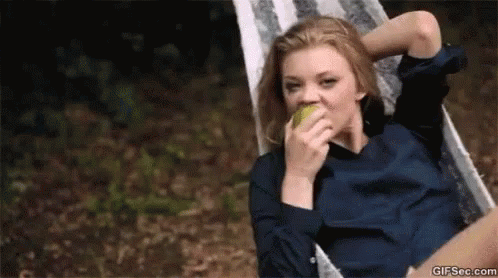 Natalie Dormer Apples GIF - NatalieDormer Apples Smirk GIFs