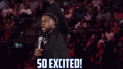 So Excited Kevin Hart GIFs | Tenor