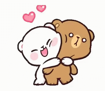 Leite e mocha abraço GIF - MilkAndMocha abraço urso GIFs