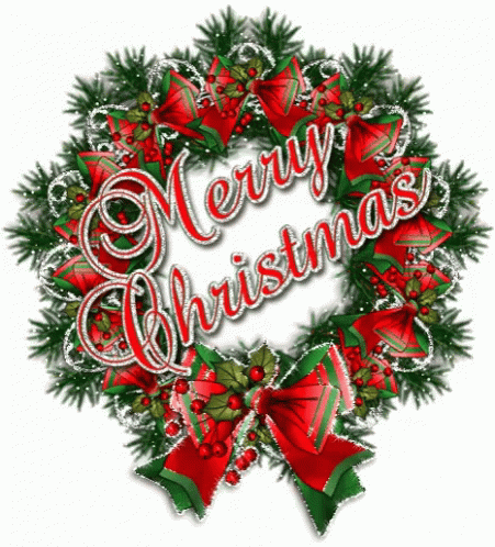 Merry Christmas Wreath GIF - MerryChristmas Wreath - Discover & Share GIFs