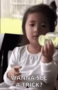 little girl magic trick