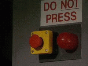 Image result for not hitting the panic button gif