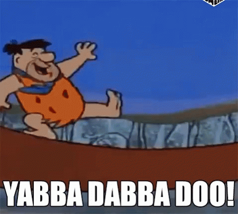 flintstones yabba dabba doo gif flintstones yabbadabbadoo