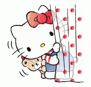 Hello Kitty Peek GIF - HelloKitty Peek - Discover & Share GIFs