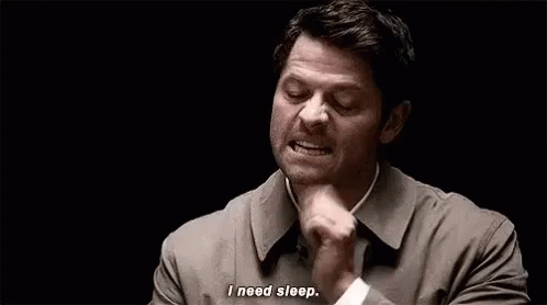 ineed sleep castiel gif ineedsleep castiel supernatural discover