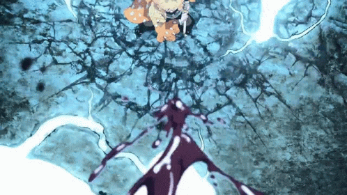 Image result for demon slayer zenitsu thunder breath gif