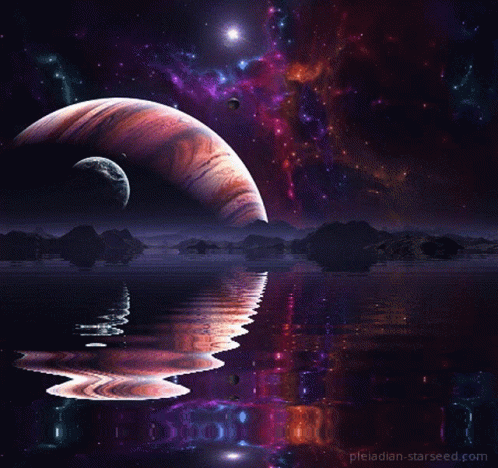 Space Water GIF - Space Water Reflection - Discover & Share GIFs