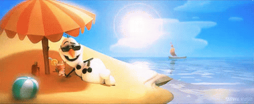 Olaf Heat GIF - Frozen Olaf Sunbathing GIFs