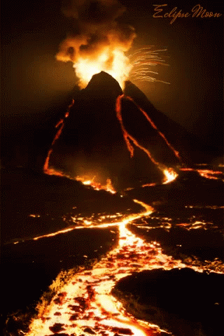 Resultado de imagem para lava river gif