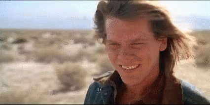 Image result for kevin bacon you got that right gif