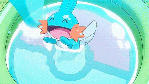 mudkip swimming gif mudkip