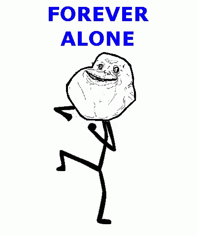 Image result for forever alone gif
