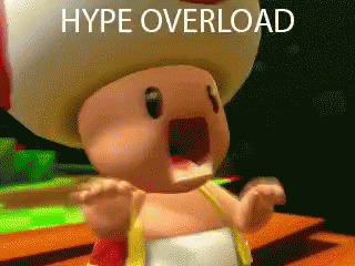 Toad Hype Overload GIF - Toad HypeOverload Overload GIFs