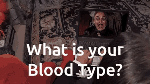 Image result for what is your blood type gif