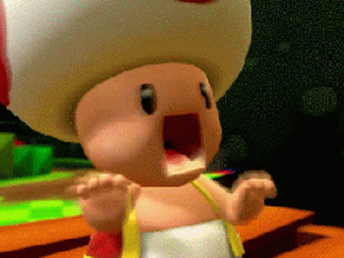 Toad Running GIF - Toad Running Terrified - Discover & Share GIFs