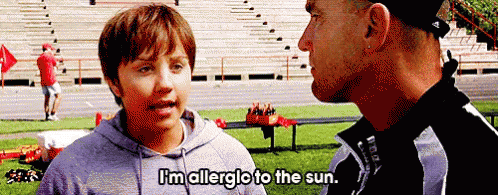 Image result for allergic to sun gif