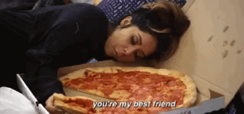 Pizza Is My Bestfriend Nicole Polizzi GIF - PizzaIsMyBestfriend NicolePolizzi ILoveFood GIFs
