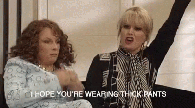 Joanna Lumley Thick Pants GIF - JoannaLumley ThickPants Abfab - Discover & Share GIFs