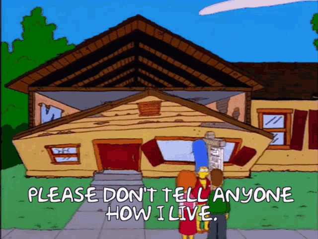 Please Dont Tell Anyone How ILive Lenny GIF - PleaseDontTellAnyoneHowILive Lenny TheSimpsons GIFs
