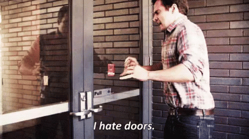 IHate Doors Nickmiller GIF - IHateDoors Nickmiller Newgirl - Discover & Share GIFs