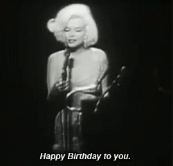 Happy Birthday Sing GIF - HappyBirthday Sing MarilynMonroe GIFs
