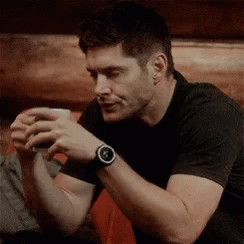 Coffee FIrst Supernatural GIF - CoffeeFIrst Supernatural JensenAckles - Discover & Share GIFs