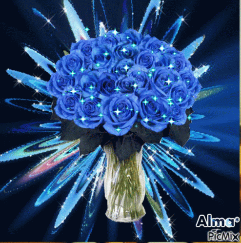 Rosas Azules Gif Rosas Azules Bluerose Discover Share Gifs