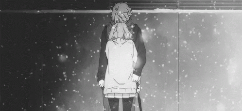 Animesnowing Hug Gif Animesnowing Hug Snow Discover Share Gifs