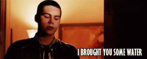 I Brought You Some Water - Teen Wolf GIF - TeenWolf Water StilesStilinski -  Discover & Share GIFs