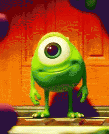 mike wazowski smile gif mikewazowski smile monstersinc discover