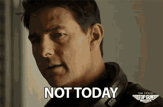 Risultato immagini per not today gif