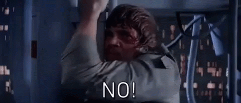 No Luke Skywalker GIF - No LukeSkywalker - Discover & Share GIFs