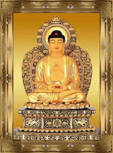 Framed Golden Buddha GIF - Goldenbuddha Buddha Amitofo GIFs