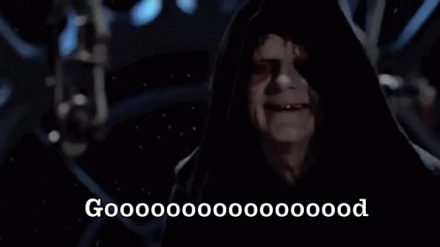 Image result for palpatine good gif