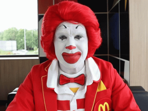 Clown Mcdonalds GIF - Clown Mcdonalds OhWow - Discover & Share GIFs
