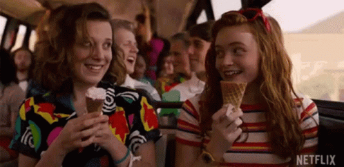 High Five Stranger Things GIF - HighFive StrangerThings Happy ...