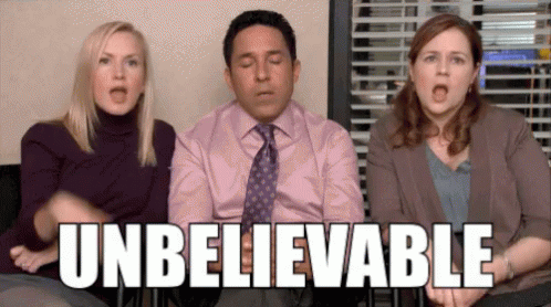 Image result for unbelievable office gif"