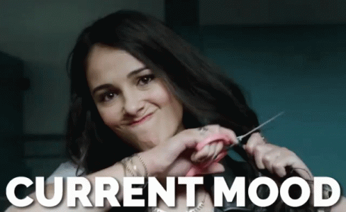 current mood gif currentmood mood haircut discover share gifs