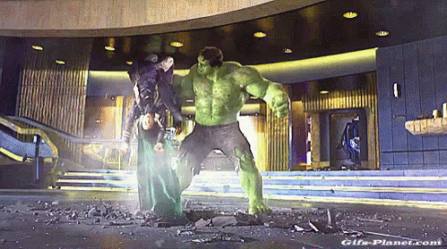 Image result for hulk fight gif