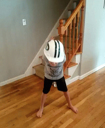 kid kicking a touchdown gif
