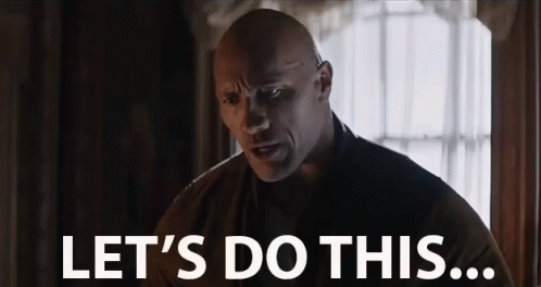 gif of Dwayne Johnson saying 'let's do this'