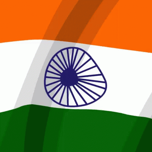 flag of india waving