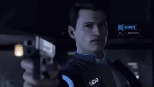 Connor Detroit Become Human GIF - Connor DetroitBecomeHuman Hit ...
