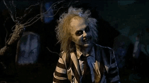 Beetlejuice Its Showtime GIF - Beetlejuice ItsShowtime Scary GIFs