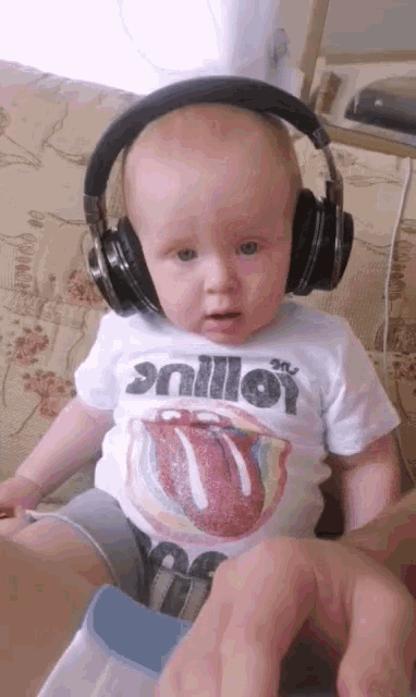 listening to music gif funny