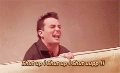 Chandler Shut Up Gif Chandler Shutup Friends Discover Share Gifs