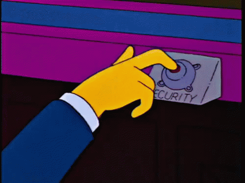 El Señor Burns Presionando El Botón De Seguridad GIF - Seguridad Boton ...